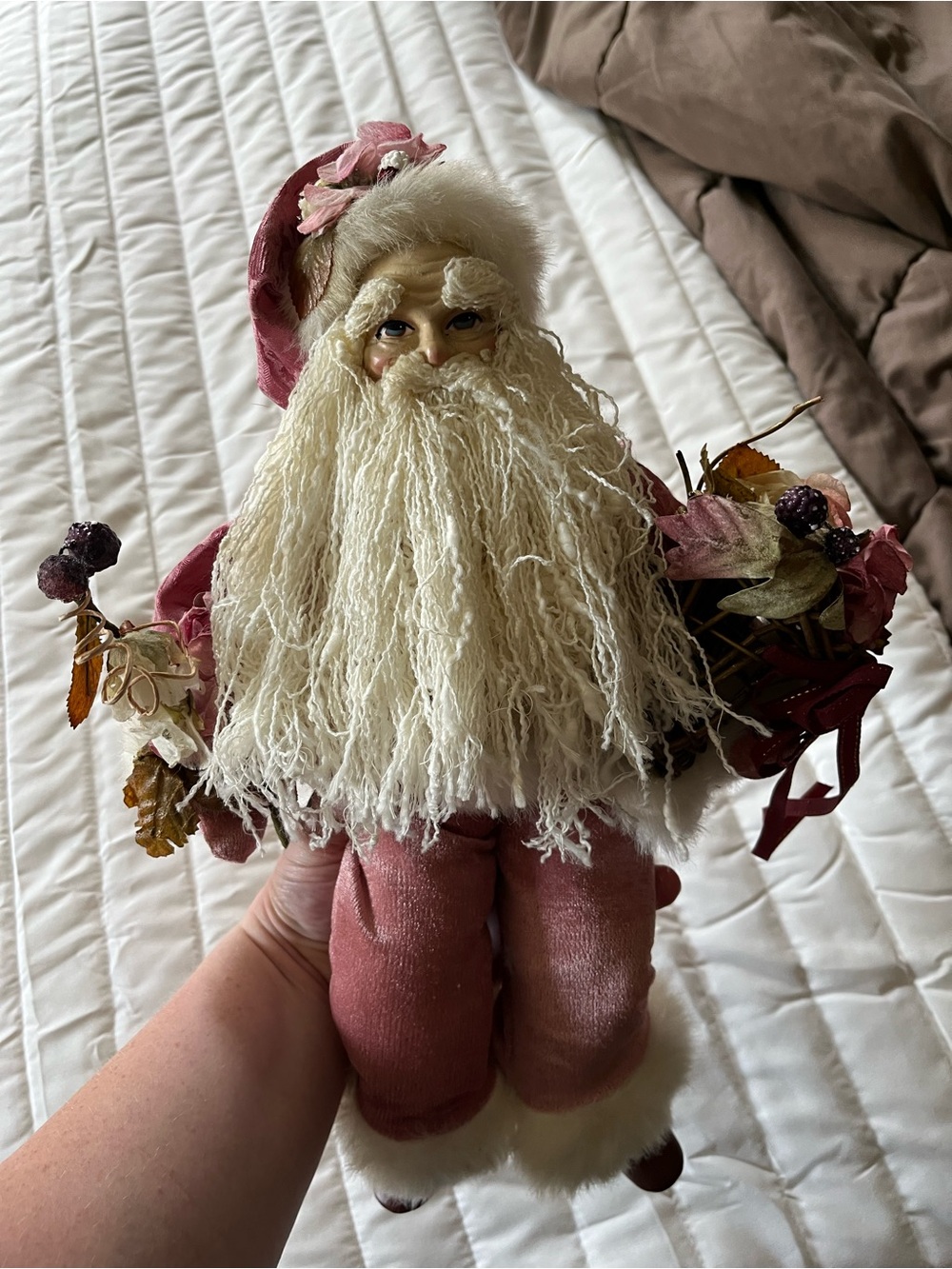 Pink Santa Shelf Sitter